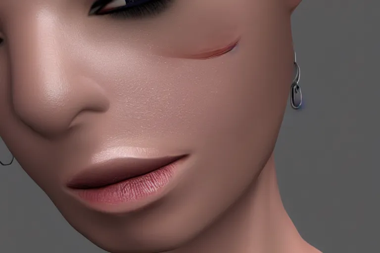 Image similar to a photograph of an amorphous blob, failed cosmetic surgery, lip filler, 8 k, volumetric lighting, unreal engine, ultra - realistic, grotesque