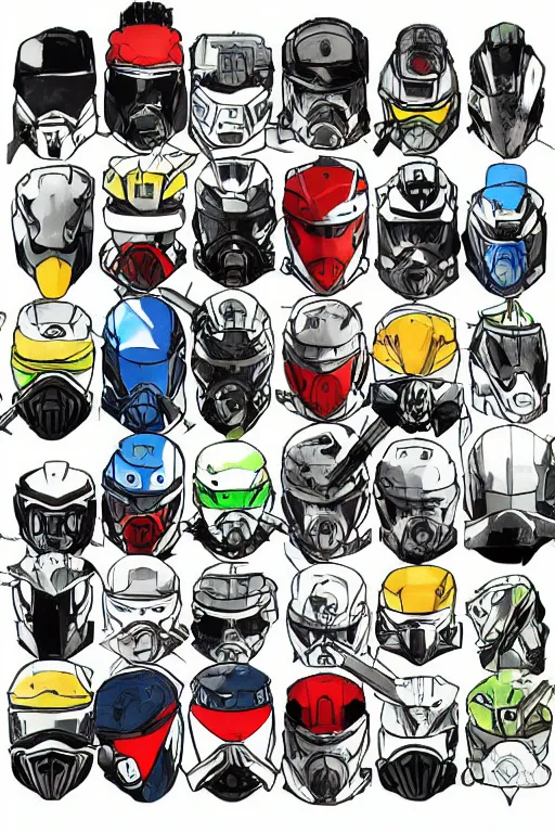 Image similar to ranger power colored mecha ninja mask helmet metal gear solid artic suit swat commando andy warhol style style mullins craig and keane glen and apterus sabbas and guay rebecca and demizu posuka