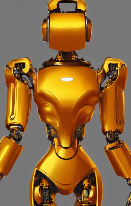 Prompt: a robot wearing a golden dress, full body shot, highly detailed, digital painting, artstation, concept art, smooth, sharp focus, illustration