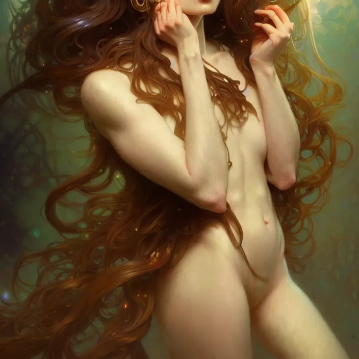 Image similar to Elohim, diffuse lighting, fantasy, intricate, elegant, highly detailed, lifelike, photorealistic, digital painting, artstation, illustration, concept art, smooth, sharp focus, art by John Collier and Albert Aublet and Krenz Cushart and Artem Demura and Alphonse Mucha