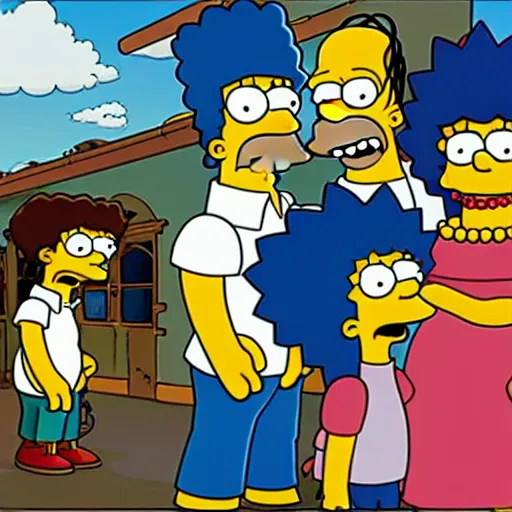 Image similar to the cast of the simpsons in pirates of the carribean