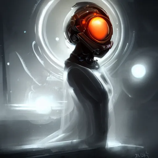 Prompt: portrait of GLaDOS , amazing splashscreen artwork, splash art, GLaDOS head slightly tilted, natural light, elegant, intricate, fantasy, atmospheric lighting, cinematic, matte painting, GLaDOS