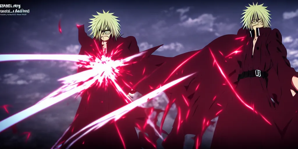 anime hellsing, demon, allucard, combat, fighting,, Stable Diffusion