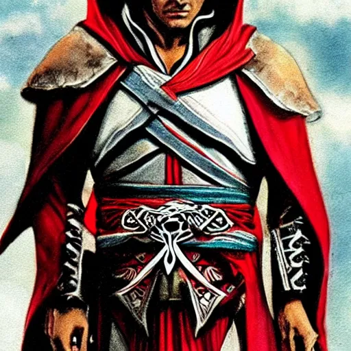 Image similar to ezio auditore as an aztec