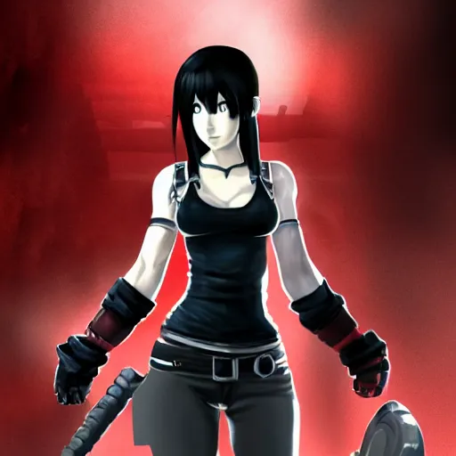 Prompt: high quality concept art of tifa lockhart