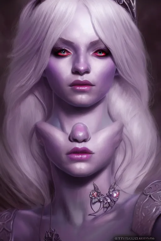 Image similar to drow princess, highly detailed, d & d, fantasy, highly detailed, digital painting, trending on artstation, concept art, sharp focus, illustration, global illumination, ray tracing, realistic shaded, art by artgerm and greg rutkowski and thomas cole and wayne barlowe