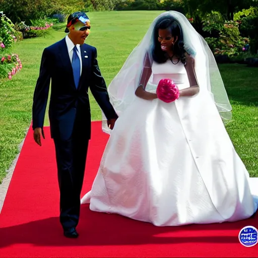 Prompt: obama marrying obama