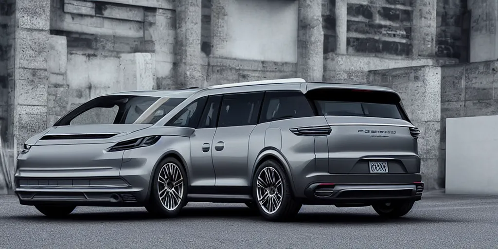 Image similar to “2021 Porsche Minivan, ultra realistic, 4K, high detail”