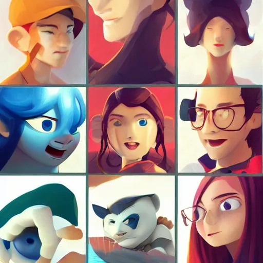 Image similar to face icon stylized minimalist nintendo 3 ds, loftis, cory behance hd by jesper ejsing, by rhads, makoto shinkai and lois van baarle, ilya kuvshinov, rossdraws global illumination