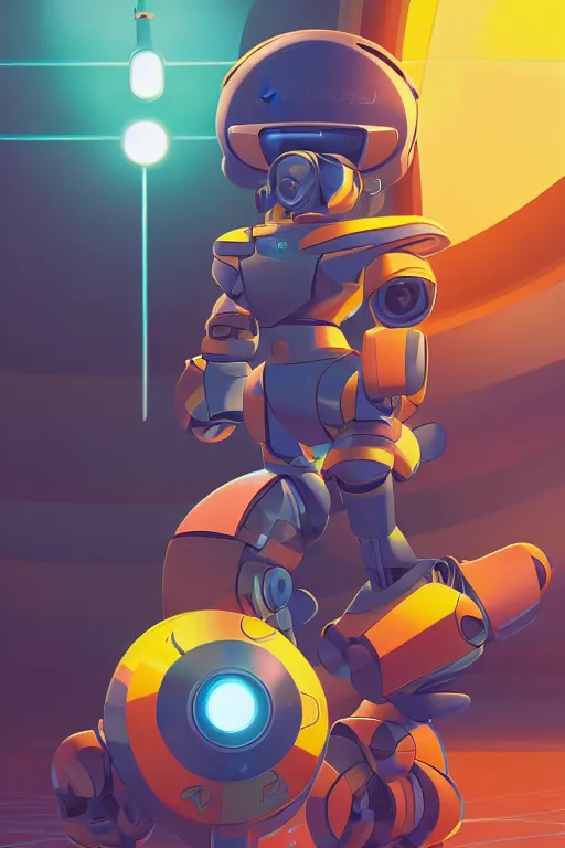 Image similar to metabots medabots medarotto medarot robot minimalist comics helmet mask neon cybereye, behance hd by jesper ejsing, by rhads, makoto shinkai and lois van baarle, ilya kuvshinov, rossdraws global illumination ray tracing hdr radiating a glowing aura