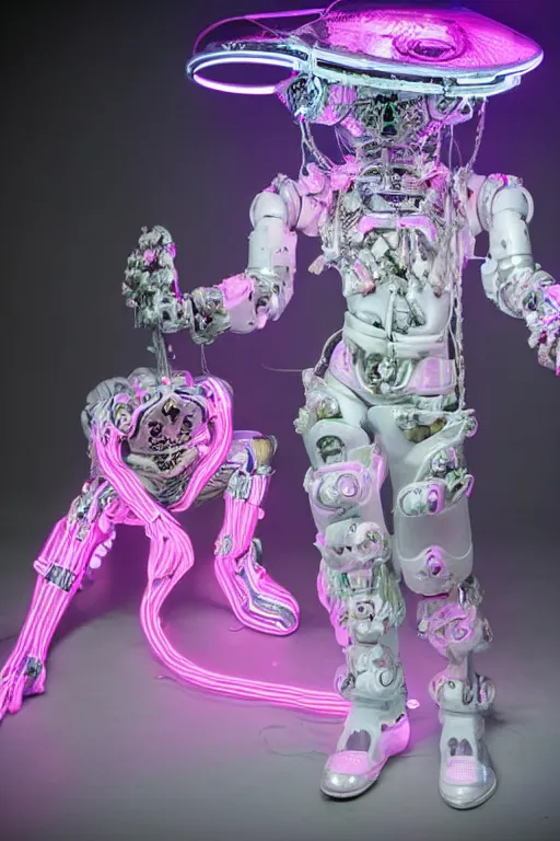 Image similar to full-body rococo and cyberpunk style neon statue of a muscular attractive Harry Styles macho dotado e rico android sim roupa reclining con las piernas abertas e la piroca dura, glowing white laser eyes, prince crown of pink gears, diamonds, swirling silver-colored silk fabric. futuristic elements. full-length view. space robots. human skulls. intricate artwork by caravaggio. Trending on artstation, octane render, cinematic lighting from the right, hyper realism, octane render, 8k, depth of field, 3D