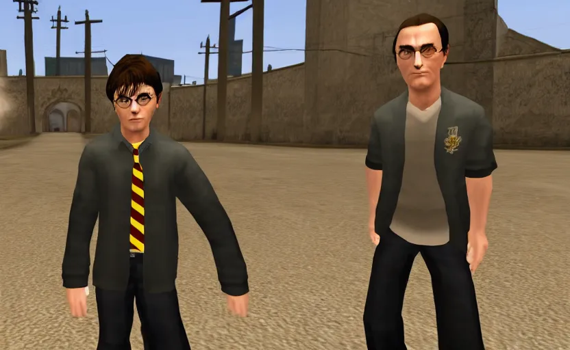 Image similar to Harry potter in GTA San Andreas