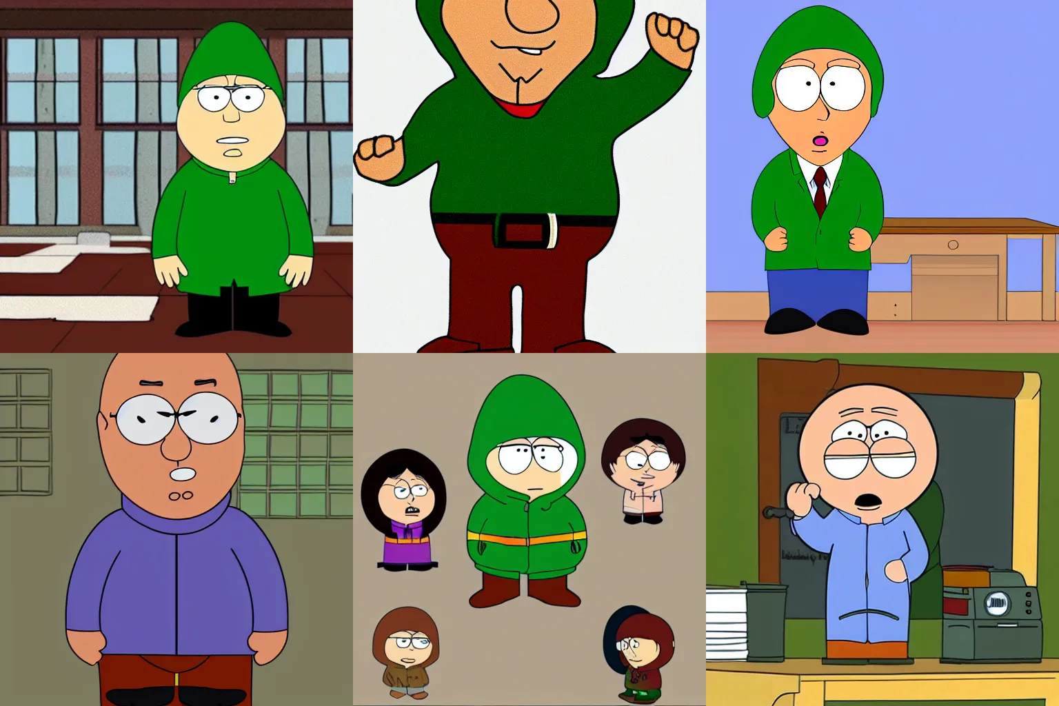 Prompt: Mr. Garrison from South Park in the style of family guy,