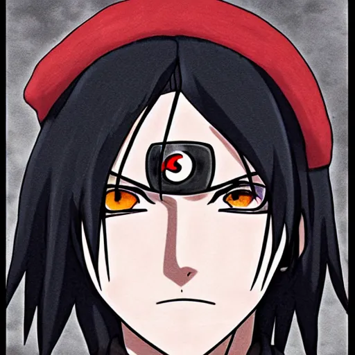 Prompt: uchiha itachi from Naruto