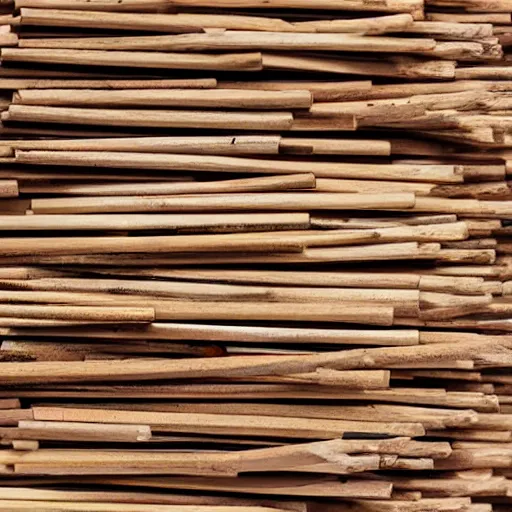 Image similar to highly detailed, wood, wooden match sticks 4k texture