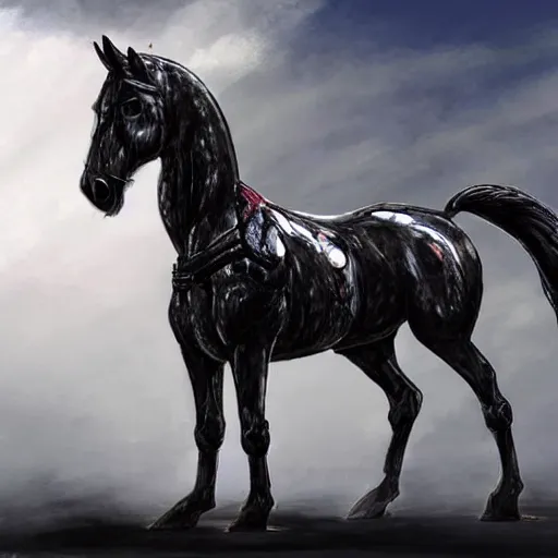 Image similar to a horse as the terminator