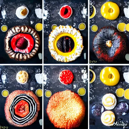 Prompt: edible george clooney start to finish, from the beautiful'how to make food art step by step collection ', dslr