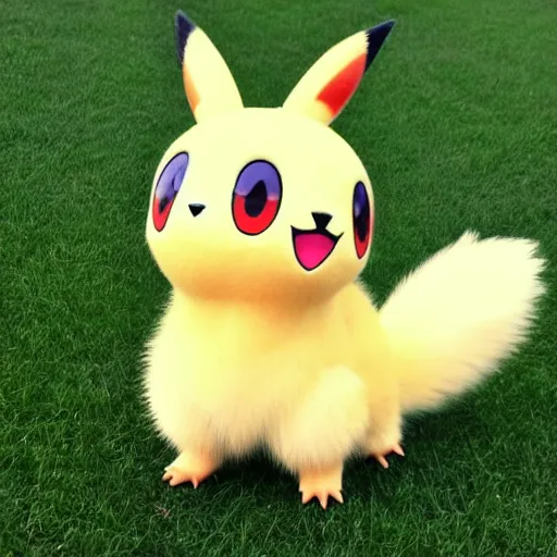 Image similar to real life pokemon, cute!!!, adorable!!!, fluffy!!!, ultra realistic!!!, golden hour, sharp focus