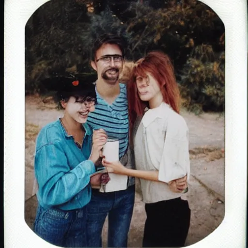 Image similar to polaroid friendship