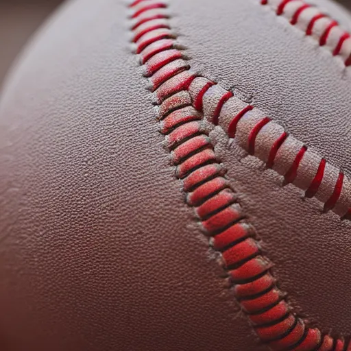 Prompt: a macro shot of a baseball, photorealistic