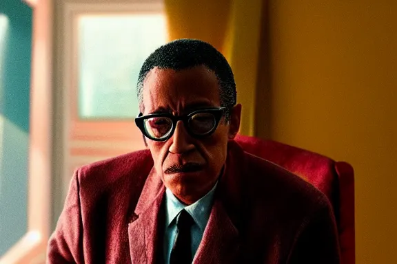 Image similar to “ very very intricate pixar movie screenshot of gus fring, rendered in octane 8 k with detailed cinematic lighting and shading, award - winning crisp details ”