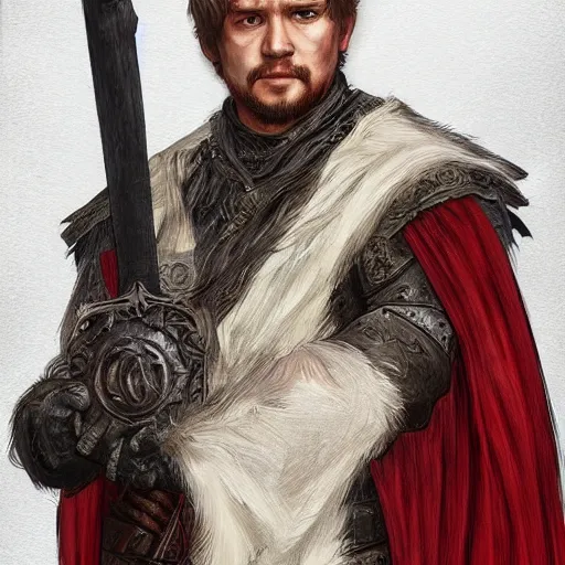 Image similar to elmo as a game of thrones character, highly detailed digital painting, artstation, concept art, smooth, sharp focus, illustration, art by artgerm and greg rutkowski and alphonse mucha