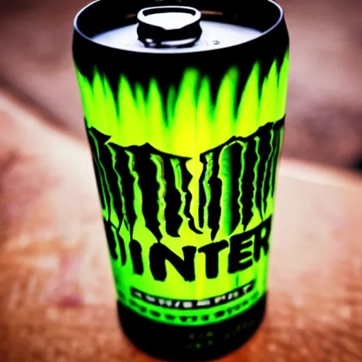 Prompt: monster energy drink