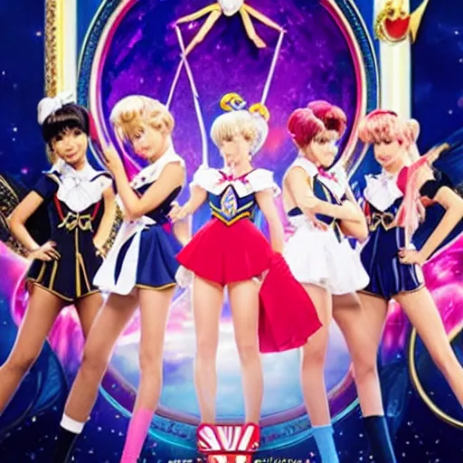 Image similar to Set photograph from Netflix’s live action Sailor Moon adaption