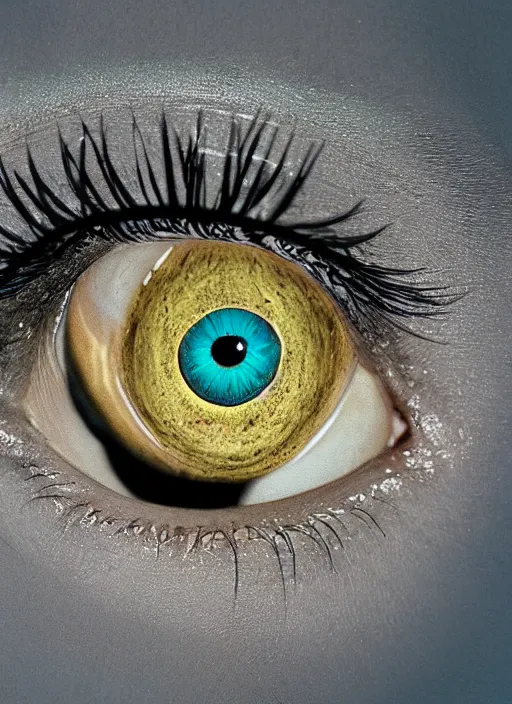 Image similar to portrait of a stunningly beautiful eye, infinite infinity