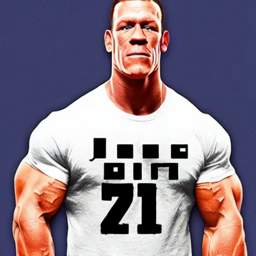 Prompt: john cena minecraft skin