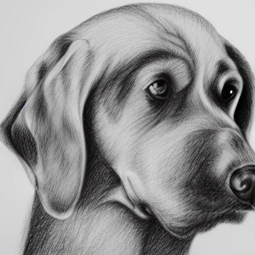 Prompt: detailed drawing of a dog