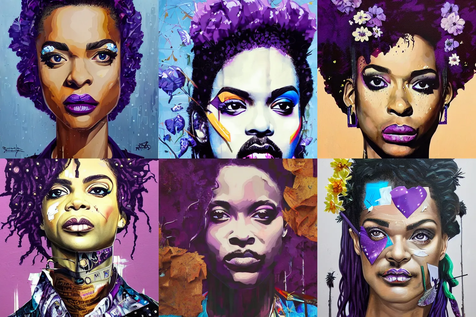 Prompt: a portrait of a character in a scenic environment by sandra chevrier, purple rain, prince rogers nelson, trending on artstation