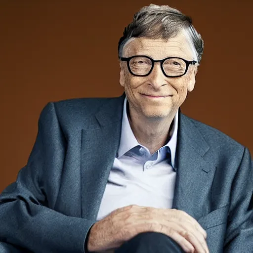 Prompt: bill gates with a beard