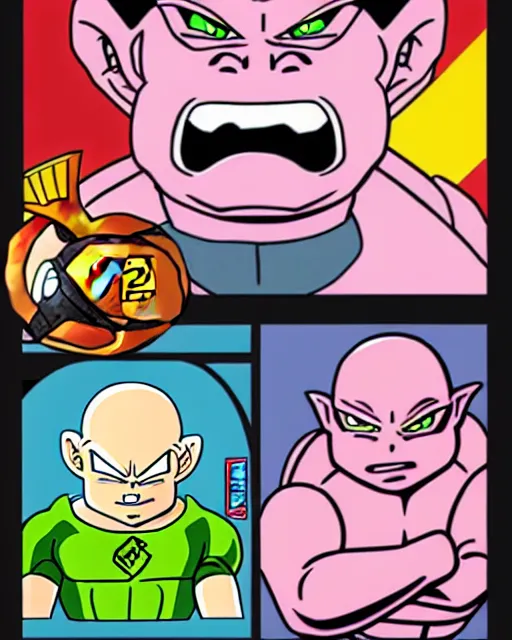 Image similar to krang ( tmnt ) as a character from dragonball z