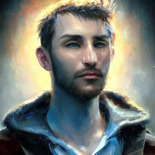 Prompt: portrait of a belgian man ( 3 5 ) from belgium in 2 0 2 1, an oil painting by ross tran and thomas kincade