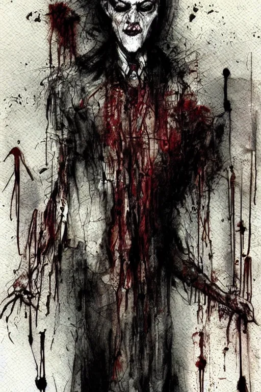 Prompt: butcher artwork by ben templesmith