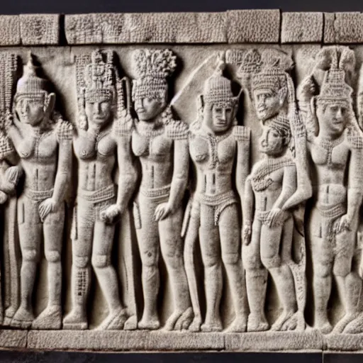 Image similar to angkor bas relief nfl players