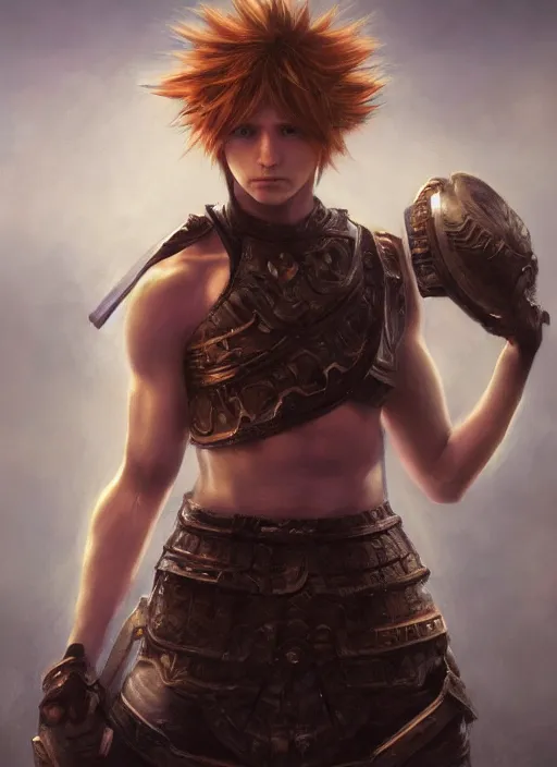 Image similar to upper body portrait of a keyboard warrior from final fantasy live action, holding a keyboard, award winning, masterpiece digital painting by greg rutkowski, alex grey, artstation, 4 k wallpaper,