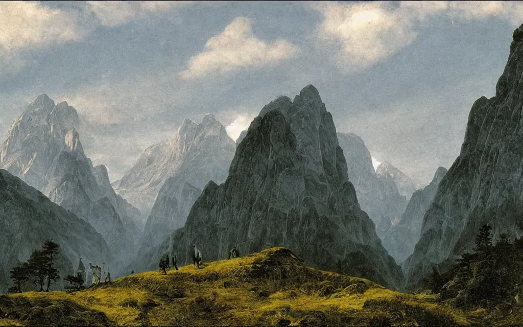 Image similar to berchtesgaden by caspar david friedrich