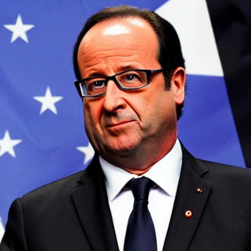 Image similar to François hollande is a super saiyan, by easo andrews