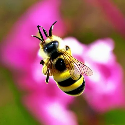 Image similar to photo of a bee that looks like a rabbit