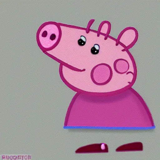 Prompt: photorealistic peppa pig