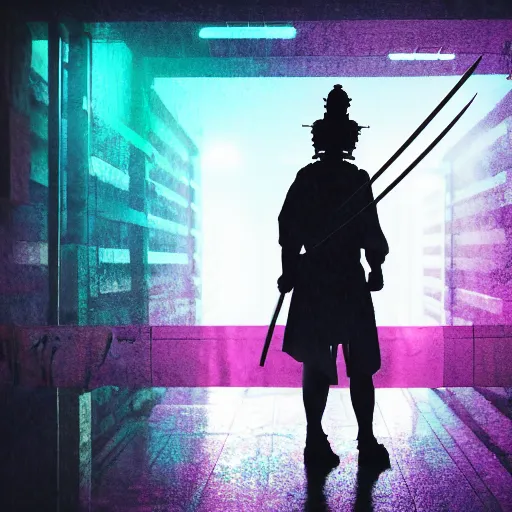 A Hard Rain  Cyberpunk aesthetic, Samurai wallpaper, Cyberpunk art