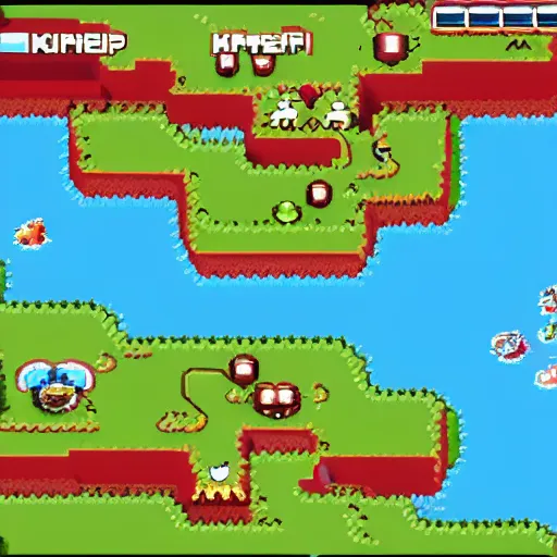 Image similar to pokemon map, gba screenshot