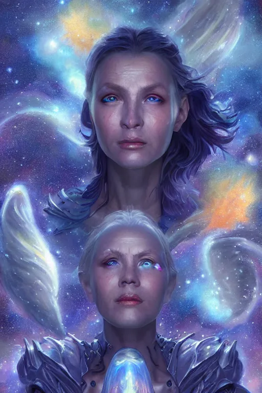 Image similar to beautiful oil painting with high detail of a wise Space ent(Crying Hugely) made of stars and plasma, hybrid from dungeons and dragons and art direction by James Cameron ;by artgerm; wayne reynolds art station; cinematic quality character render; low angle; ultra high quality model; production quality cinema model