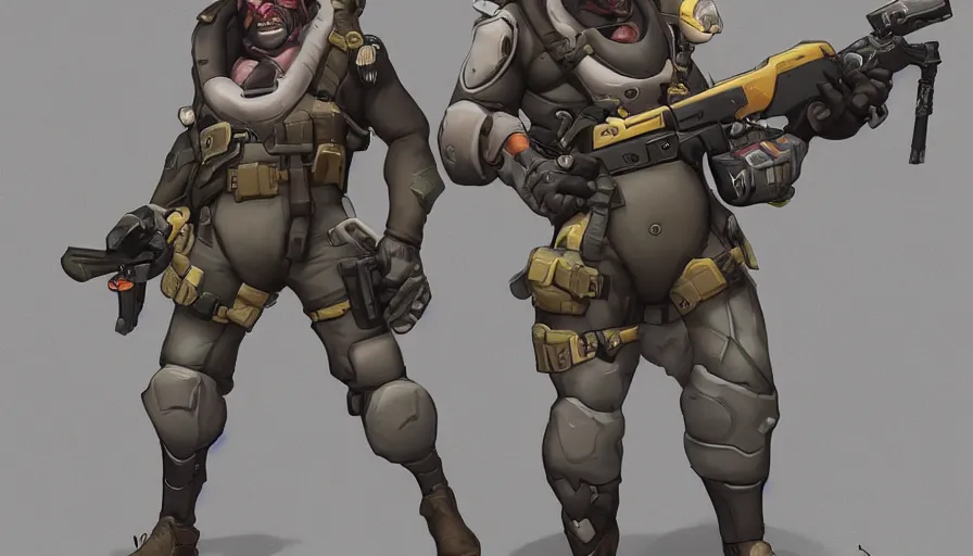 Prompt: Concept art for new Overwatch character: The Saboteur, French Special Ops, Short, Nimble, Sly, Silenced Five-Seven Pistol is his Main Weapon, Uses Explosives, Charge Explosives, C4 Explosive, Roguish, Hand Grenades, Zombie theme, Martyrdom, Dark Humor, Widowmaker's former lover, Cursed, Immortal, Male, Rugged, Daggers, High-tech, Fast, Black and Green