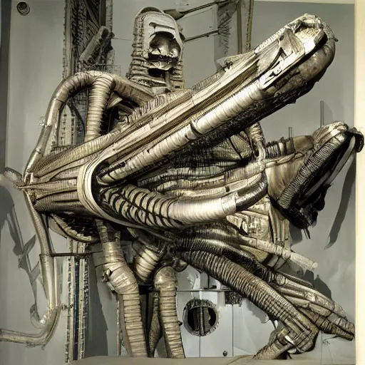 Prompt: Spacecraft by h.r. giger
