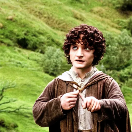 Image similar to frodo baggins in hogwarts