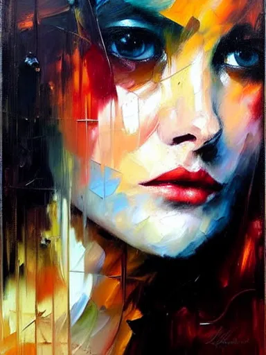 Image similar to neo - baroque portrait of a woman painted by henry asencio, leonid afremov, casey baugh, sandra chevrier, peter coulson