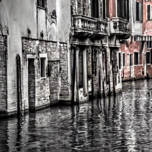 Image similar to post apocalyptic venice